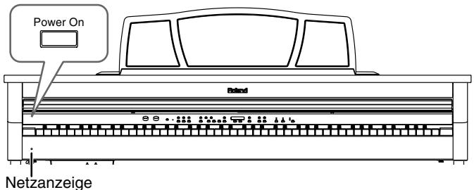 ROLAND HP-107E - Ein- und Ausschalten - 1