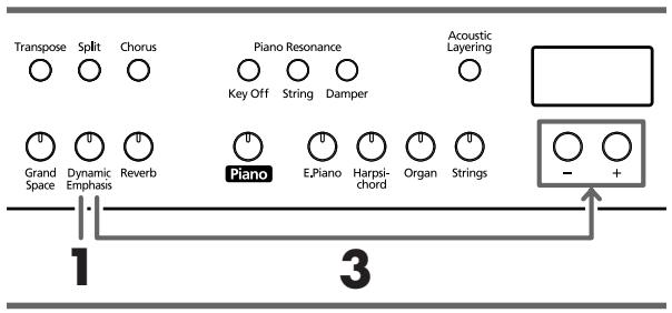 ROLAND HP-107E - Den Klang 'lebendiger' machen (Dynamic Emphasis) - 1