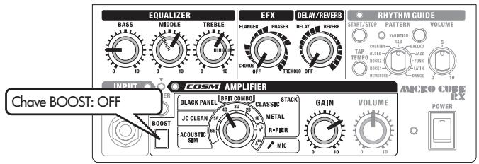 EQUALIZER BASS MIDDLE TREBLE FLANGER PHASER DELAY REVERB CHORUS OFF THMOLD OFF RHYTHM GUIDE START/STOP PATTERN VOLUME COUNTRY BELLAD TAP BLADEZ ROCKET GREEN 10 5 10 15 20 25 30 35 40 45 50 55 60 65 70 75 80 85 90 95 100 INDIPT COSM AMPLIFIER BLACK PANEL BRIT COMBO CLASSIC STACK JC CLEAN MIC METAL GAIN VOLUME POWER ACoustic SIM R-FIER MIC