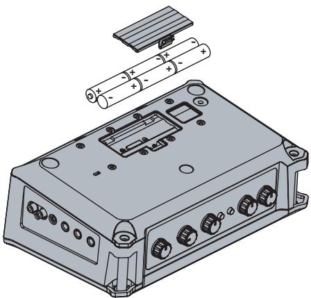 ROLAND MOBILE CUBE - Inserting Batteries - 1