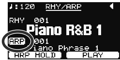 ROLAND RD-700GX - Choix du style d'arpège - 1