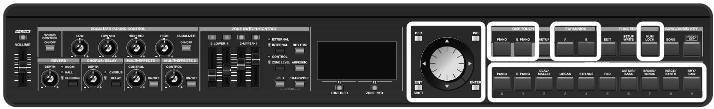 ROLAND RD-700GX - Appel de sons/Tones sur cartes d'extension - 2