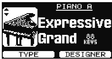 ROLAND RD-700GX - Appuyez sur le bouton ONE TOUCH [PIANO] ou ONE TOUCH [E. PIANO]. - 1