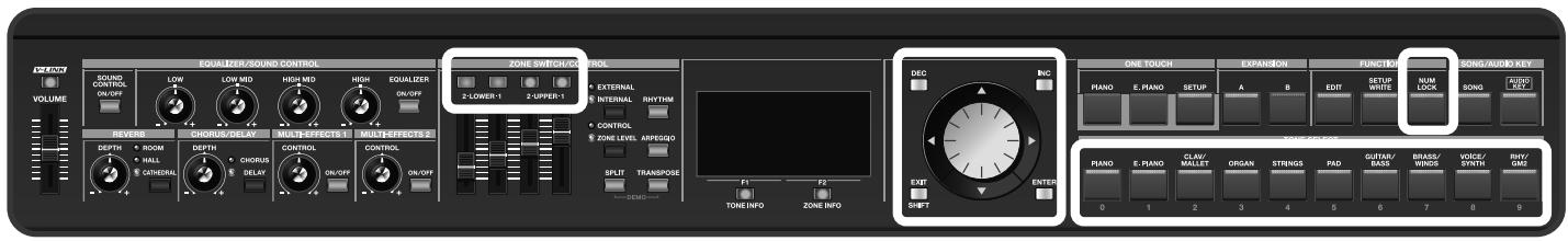 ROLAND RD-700GX - Changement de sons par zone - 1
