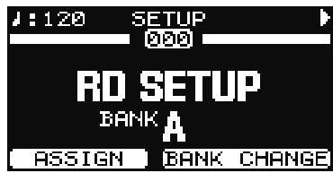 ROLAND RD-700GX - Appuyez sur le bouton [SETUP] (son témoin s'allume). - 1