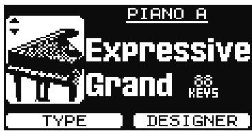 ROLAND RD-700GX - Appuyez sur le bouton ONE TOUCH [PIANO] ou ONE TOUCH [E. PIANO]. - 1