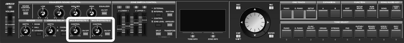ROLAND RD-700GX - Ajout d'effets (MULTI-EFFECTS) - 1