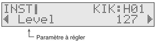 INSTI KIK:H01 4 Level 127 # Paramètre à régler
