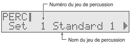 PERCI Set 1 Standard 1 # Numéro du jeu de percussion Nom du jeu de percussion