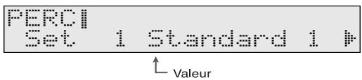 PERCI Set 1 Standard 1 # Valeur