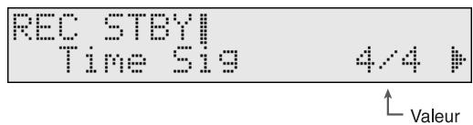 REC STBYI Time Sig 4/4 # Valeur