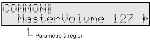 COMMON! MasterVolume 127 # Paramètre à régler