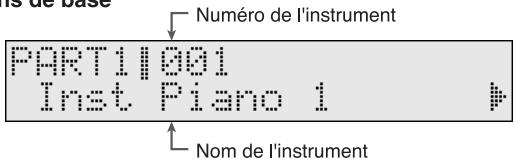 is de base Numéro de l'instrument PART11001 Inst Piano 1 Nom de l'instrument