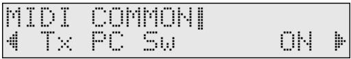 MIDI COMMONI Tx FC SW ON
