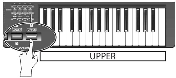 ROLAND CAKEWALK A-300PRO - Sélection dessous UPPER et LOWER - 1