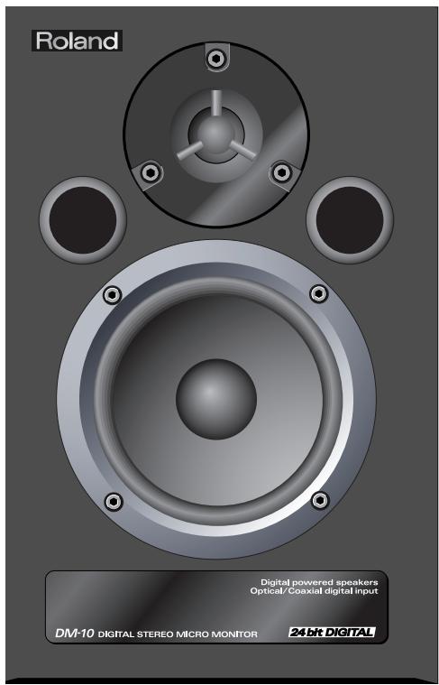 Roland Digital powered speakers Optical/ Coaxial digital input DM-10 DIGITAL STEREO MICRO MONITOR 24bit DIGITAL