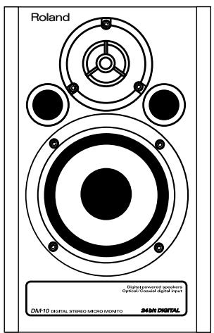 Roland Digital powered speakers Option Closed Digital Input DM-10 DIGITAL STEREO MICRO MONITO 24/AN DIGITAL