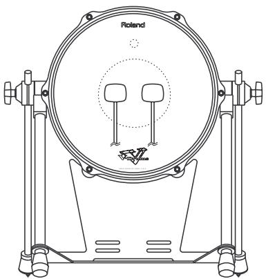 ROLAND V-STAGE TD-12KX - Utiliser une pédale double - 1