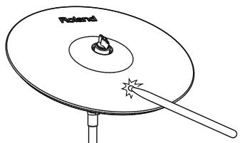ROLAND V-STAGE TD-12KX - Frappe sur le corps - 1