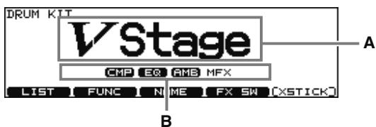 ROLAND V-STAGE TD-12KX - Utilisez les boutons [+/-] ou la molette [VALUE] pour désirer un kit de batterie. - 1
