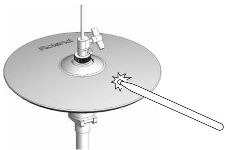 ROLAND V-STAGE TD-12KX - Frappe sur le corps - 1