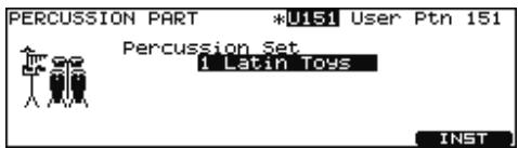ROLAND V-STAGE TD-12KX - Appuyez sur [F2 (PERC)] - 1