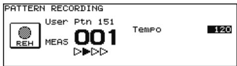 ROLAND V-STAGE TD-12KX - En cours d'enregistrement, appuyez sur [REC] - 1