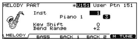 ROLAND V-STAGE TD-12KX - Appuyez sur [F1 (backing)] - 1