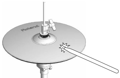 ROLAND V-STAGE TD-12KX - Frappe sur le corps - 1