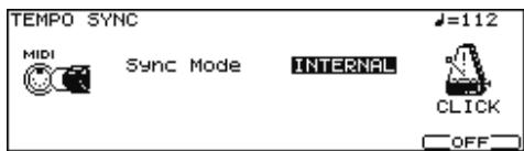 ROLAND V-STAGE TD-12KX - Appuyez sur [F2 (SYNC)] - 1