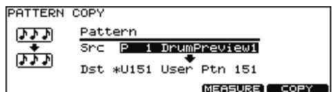 ROLAND V-STAGE TD-12KX - Appuyez sur [F1 (COPY)] - 1