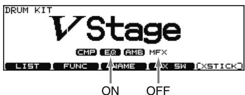 ROLAND V-STAGE TD-12KX - Appuyez sur [EXIT] pour revenir à la page "DRUM KIT - 1