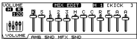 ROLAND V-STAGE TD-12KX - Édition avec les curseurs (MIX EDIT) - 1