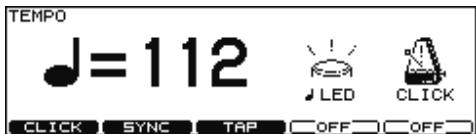 ROLAND V-STAGE TD-12KX - Régler le tempo - 1