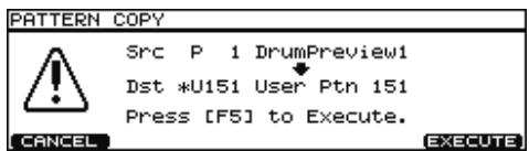 ROLAND V-STAGE TD-12KX - Appuyez sur [F5 (COPY)] - 1
