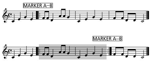 MARKER A-B MARKER A-B