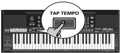 ROLAND EXR-46OR - Changer le tempo - 2