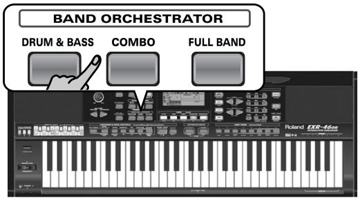 ROLAND EXR-46OR - Utiliser la fonction band orchestrator - 1