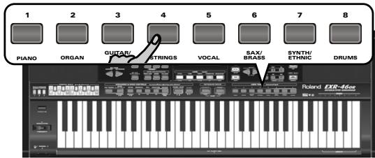 ROLAND EXR-46OR - Utiliser les boutons USER TONES - 1