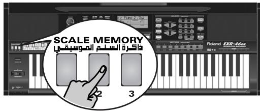 ROLAND EXR-46OR - Sauvegarder et charger les réglages d'accord (SCALE MEMORY) - 1