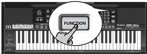 ROLAND EXR-46OR - - Switching the Reverb on/off - 1