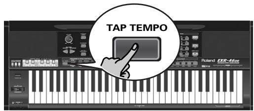 ROLAND EXR-46OR - Changing the tempo - 2