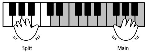 ROLAND EXR-46OR - Using the Main and Split parts - 2