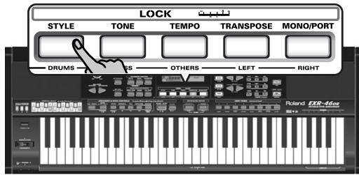 ROLAND EXR-46OR - Lock: filtrer certains régimes des programmes utilisateur - 1