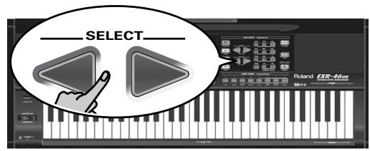 ROLAND EXR-46OR - Editing parameters (general procedure) - 3