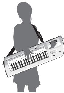 ROLAND LUCINA AX-09 - Attaching the Strap - 1