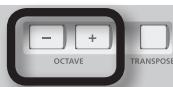ROLAND LUCINA AX-09 - Drücken Sie den OCTAVE-Taster [+] oder [-]. - 1