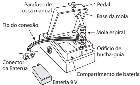 ROLAND RC-3 - Trocando bateria - 1