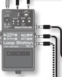 ROLAND RC-3 - The OUTPUT A jack also operates as - 2