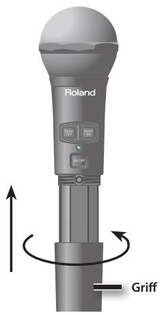 ROLAND BA-55 - Einsetzen der Batterien - 3